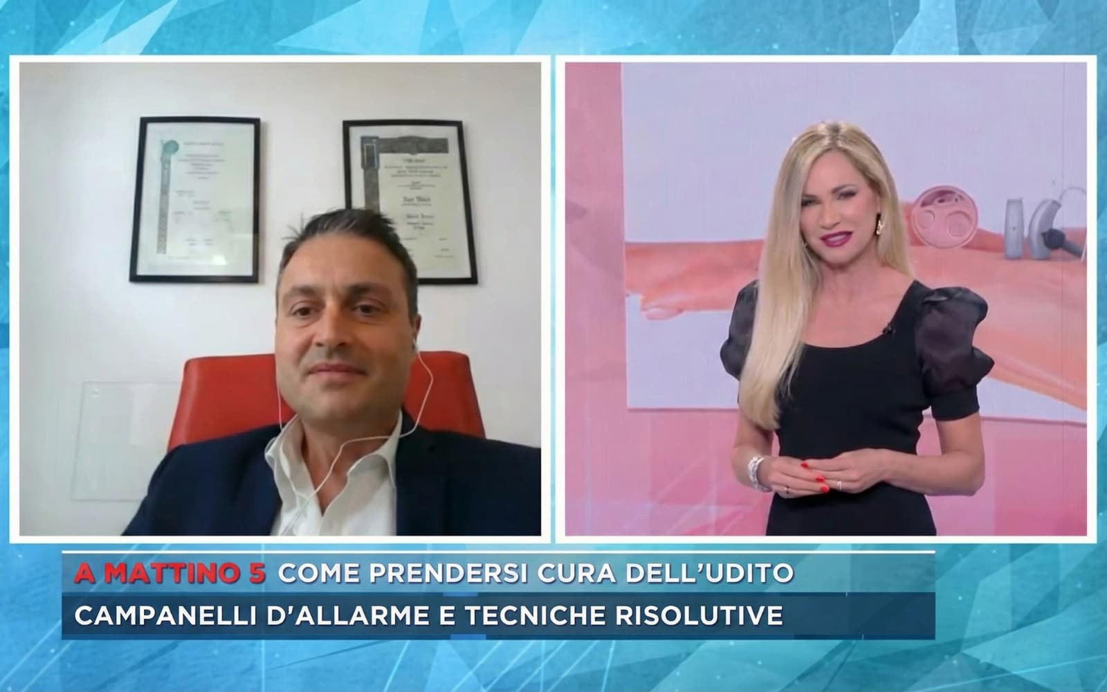 Mattino 5  Enzo Troili, intervistato da Federica Panicucci durante la trasmissione Mattino5, spiega come prendersi cura del proprio udito nel migliore dei modi